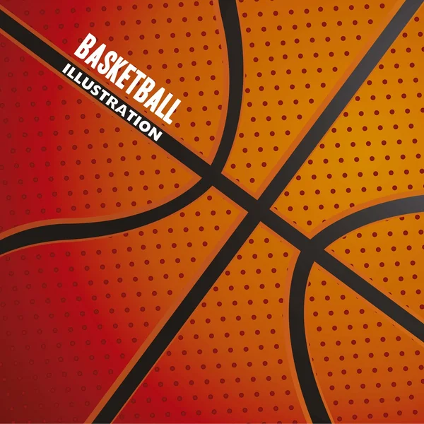 Modello palla da basket — Vettoriale Stock