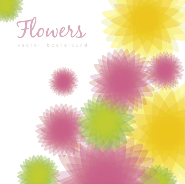 Afbeelding van bloemen — Stockvector