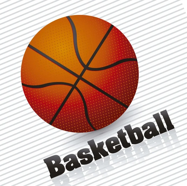 Illustration of basketball ball — Stock Vector