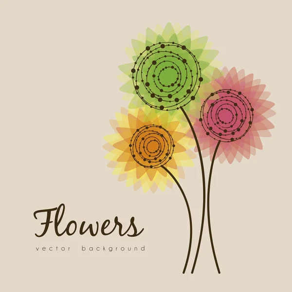 Delikata blommor — Stock vektor
