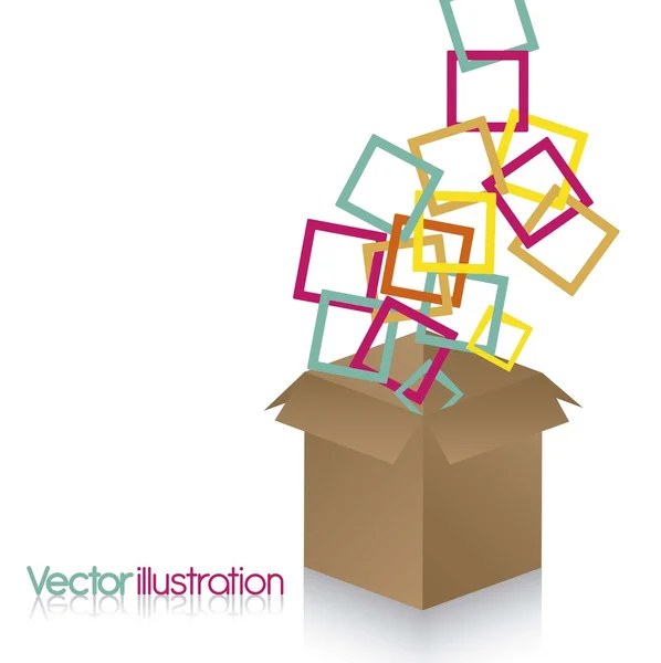 Cuadrados de colores — Vector de stock