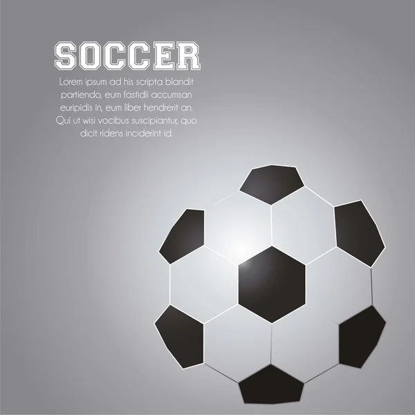 Illustration of soccer ball — Stock Vector