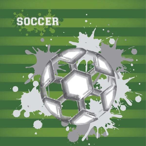 Ilustración de pelota de fútbol — Vector de stock