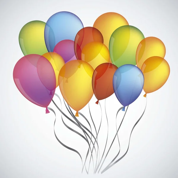 Красочные воздушные шары — стоковый вектор