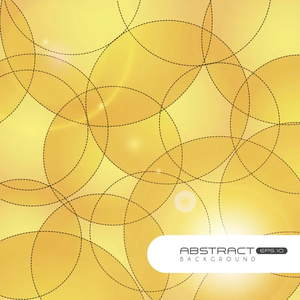 Illustration des cercles jaunes — Image vectorielle