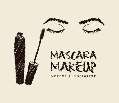 mascara illustration clipart