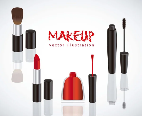 Makeup Elements — Stock Vector