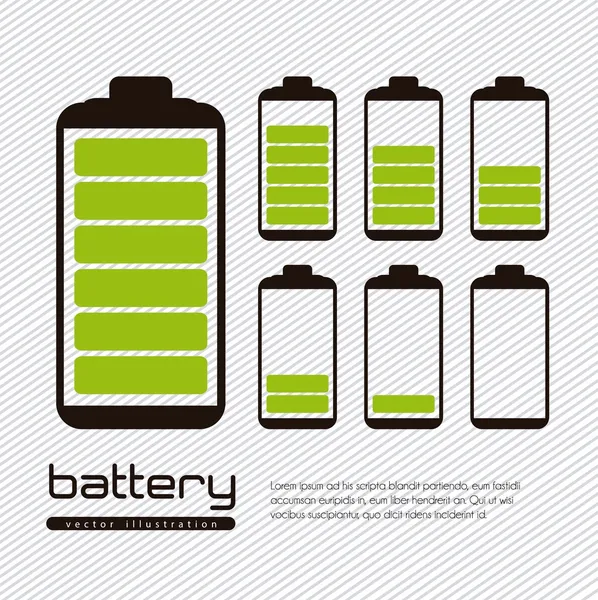Battery load — Stock Vector