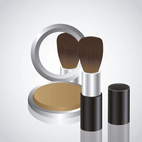 Ilustrace make-upu — Stockový vektor