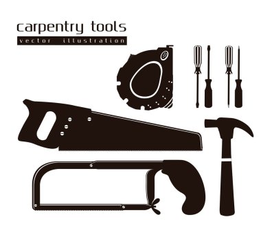 silhouettes of tools clipart