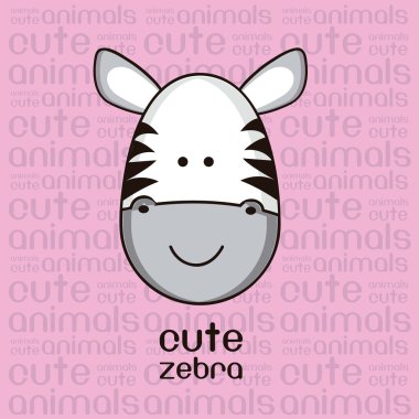 cute zebra clipart