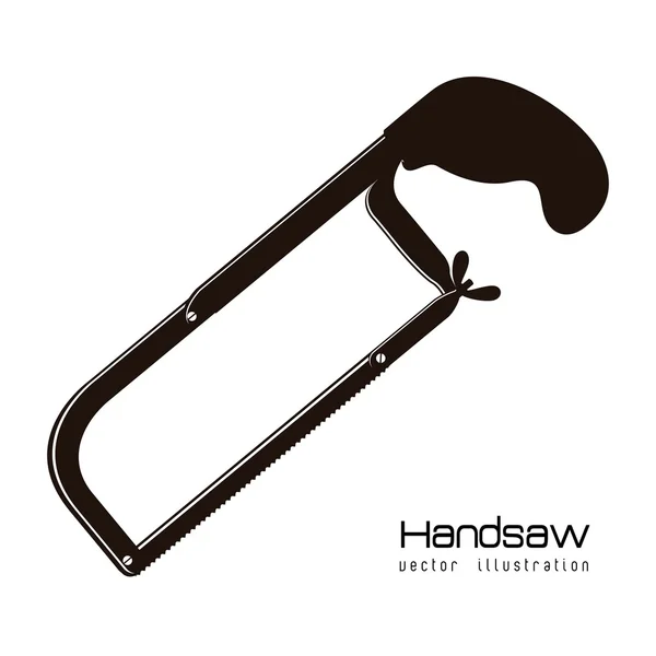 Hacksaw silhouette — Stock Vector