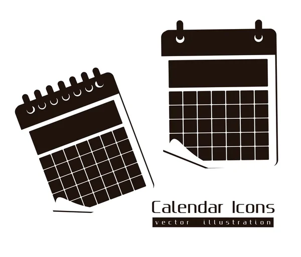 Kalenderpictogrammen — Stockvector