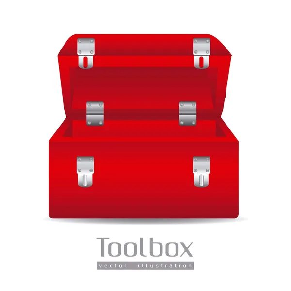 Ilustración de una caja de herramientas — Vector de stock