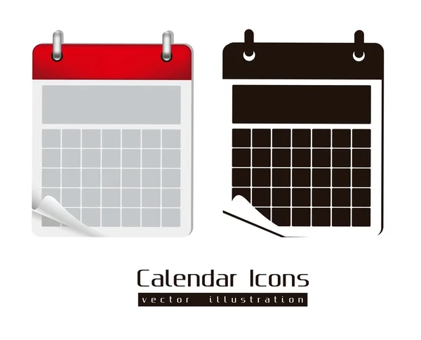 Icone del calendario — Vettoriale Stock