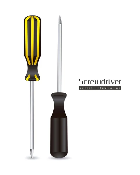 Screwdrivers illustration — Stock Vector