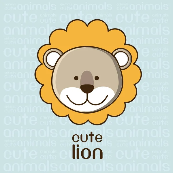 Lindo león — Archivo Imágenes Vectoriales