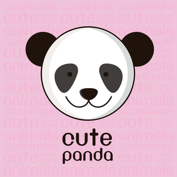 Cute panda — Stock Vector