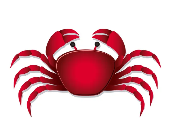 Abbildung von Krabben — Stockvektor