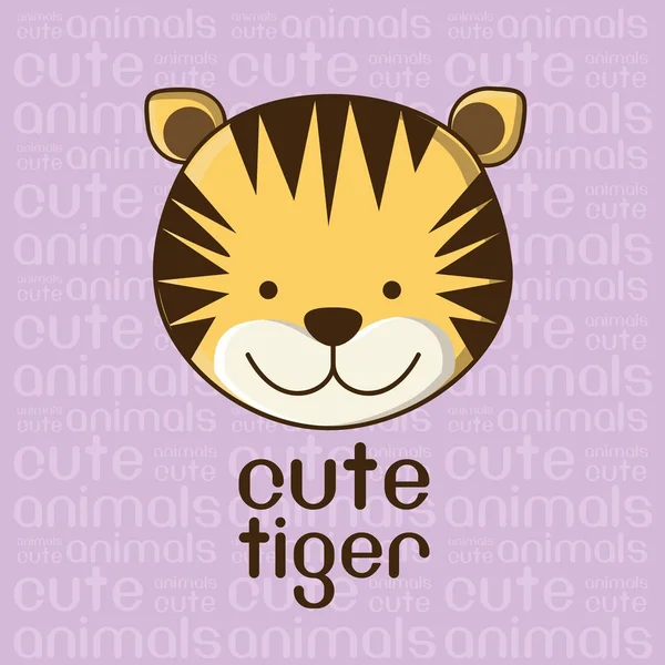 stock vector cute tiger