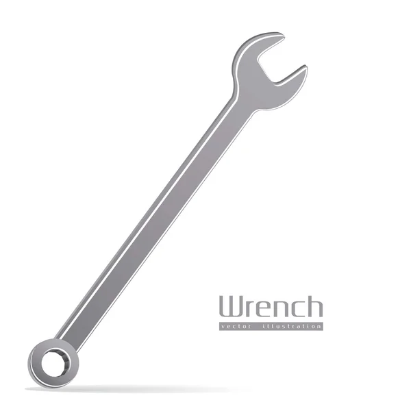 Illustration of wrench — Stock Vector
