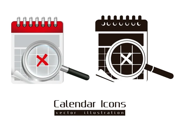 Ícones de calendário — Vetor de Stock
