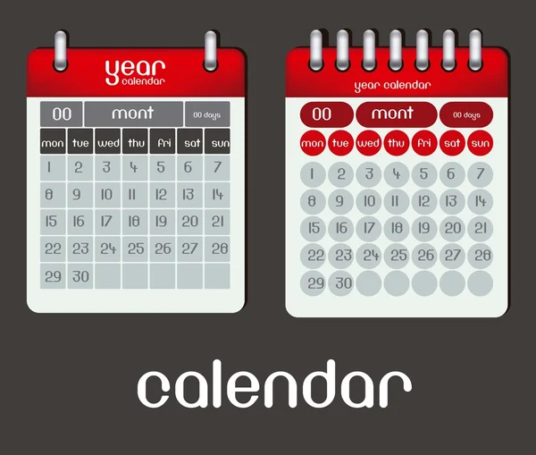 Kalendersymbole — Stockvektor