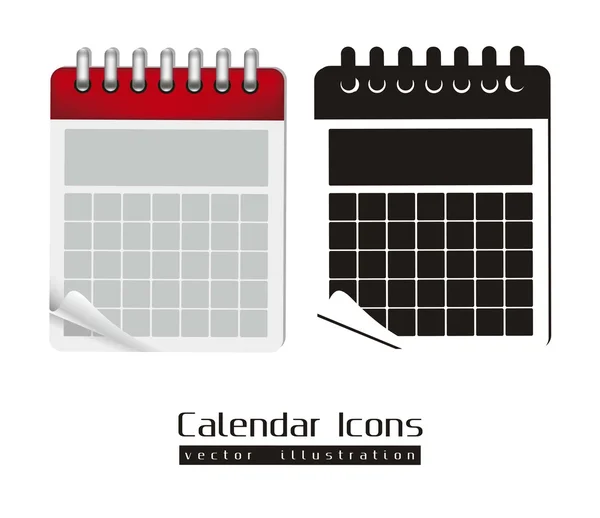 Ícones de calendário — Vetor de Stock