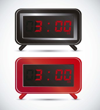 digital clock clipart