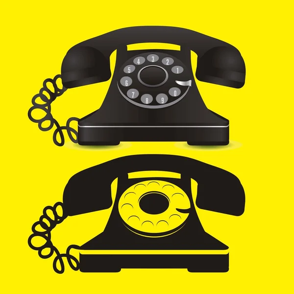 Περιστροφικό τηλέφωνο — Διανυσματικό Αρχείο