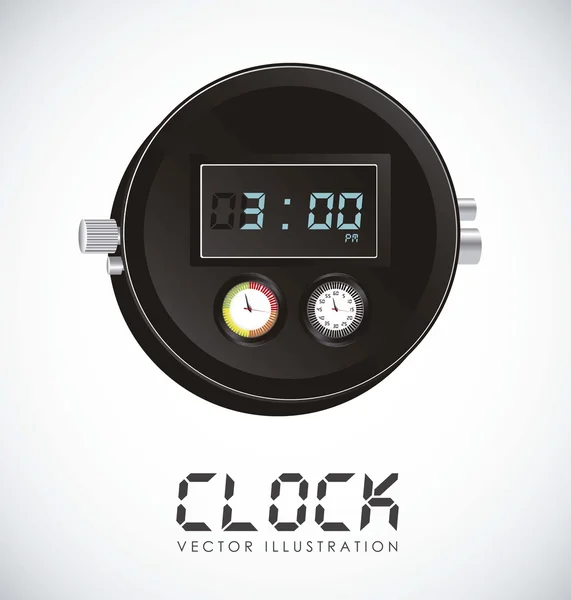 Horloge numérique — Image vectorielle