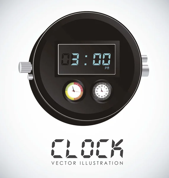 Digitální hodiny — Stockový vektor