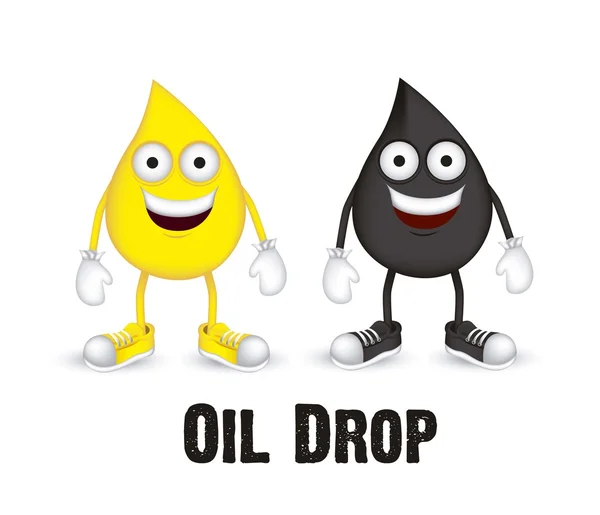 Oil drops — Stock Vector