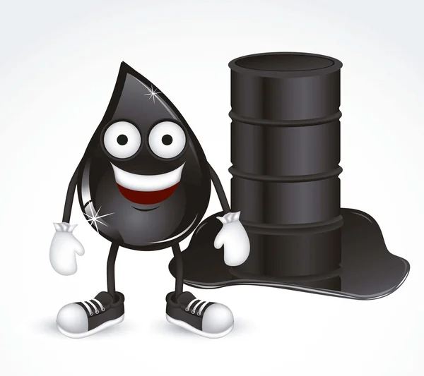 Queda de petróleo —  Vetores de Stock