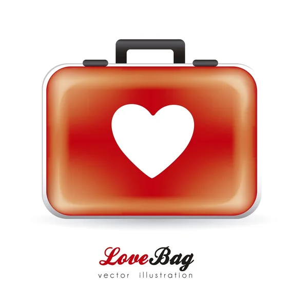 Liefde tas — Stockvector