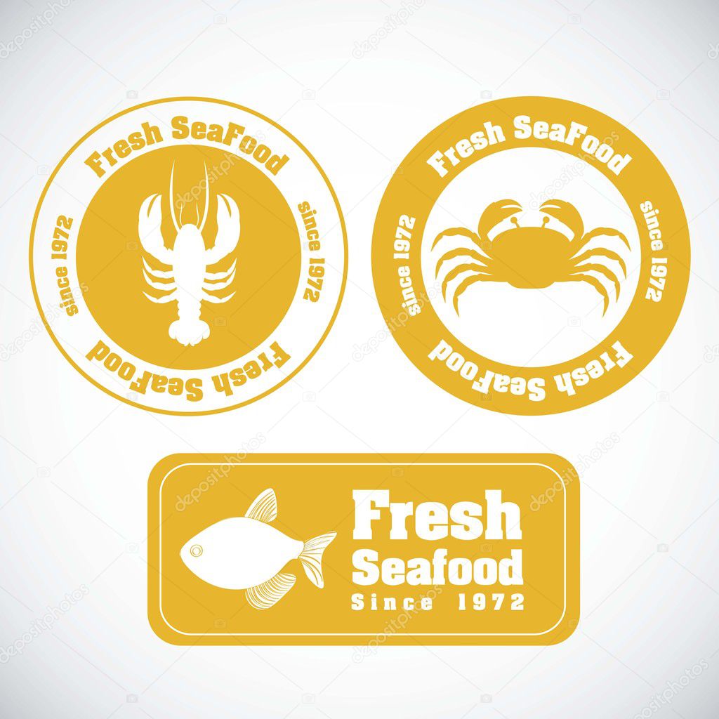 Stamp of sea animals