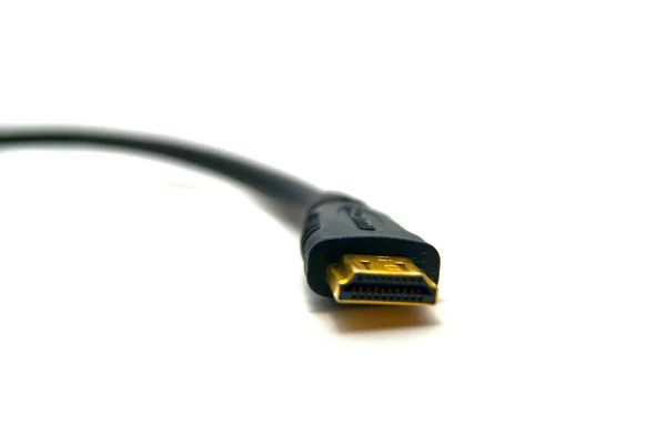 Siyah HDMI kablosu — Stok fotoğraf