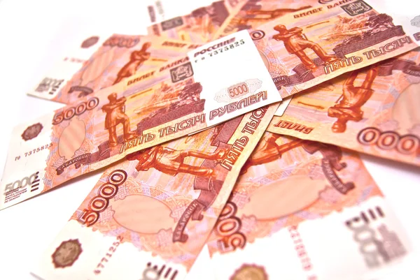 5000 Russische roebels bankbiljetten — Stockfoto