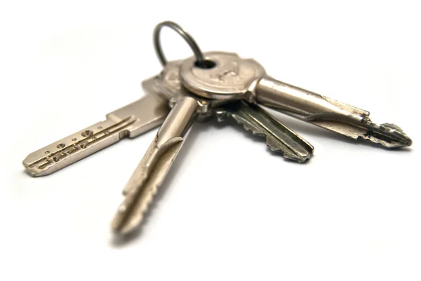Massa fyra hus nycklar — Stockfoto