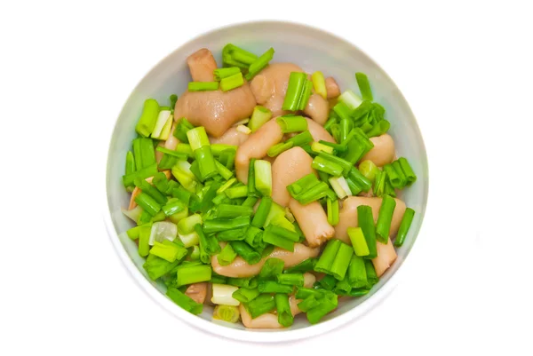 stock image Marinated butter mushrooms with onions close-up