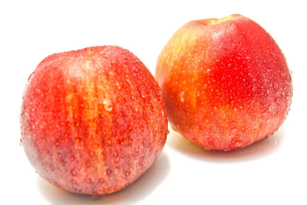 Twee rode appel — Stockfoto