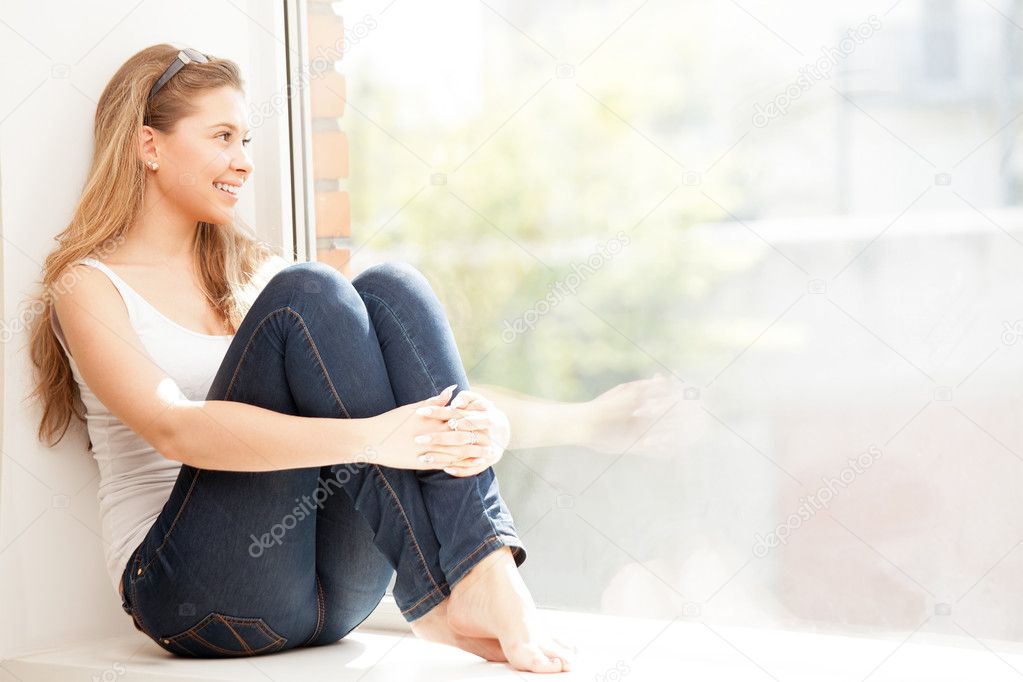 Girl at window