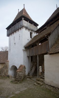 Viscri fortified church, Transylvania, Romania clipart