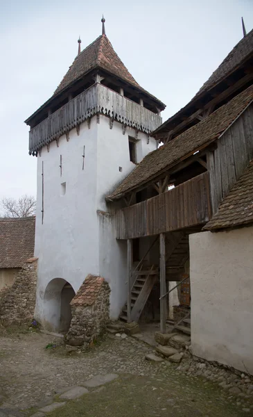 stock image Viscri fortified church, Transylvania, Romania