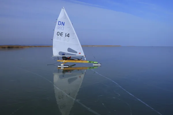 Ice yachting — Stockfoto