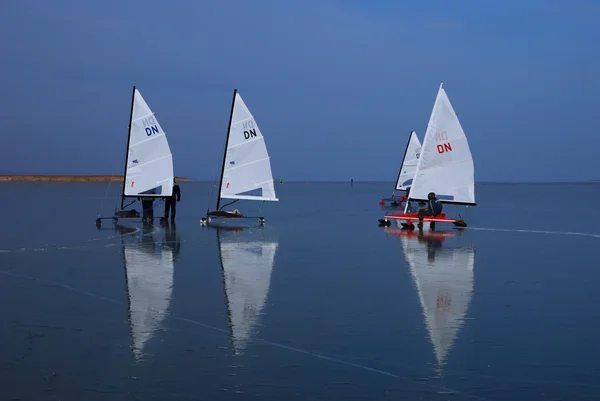 Meeting place iceboat — Stock Photo, Image