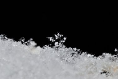 Snow crystals clipart