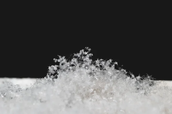 Veel sneeuwkristallen — Stockfoto