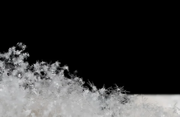 Kar kristalleri yaptı — Stok fotoğraf