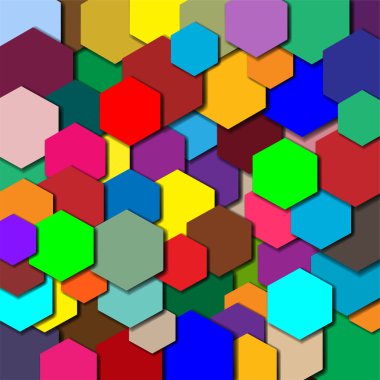 The background color of the polygon clipart